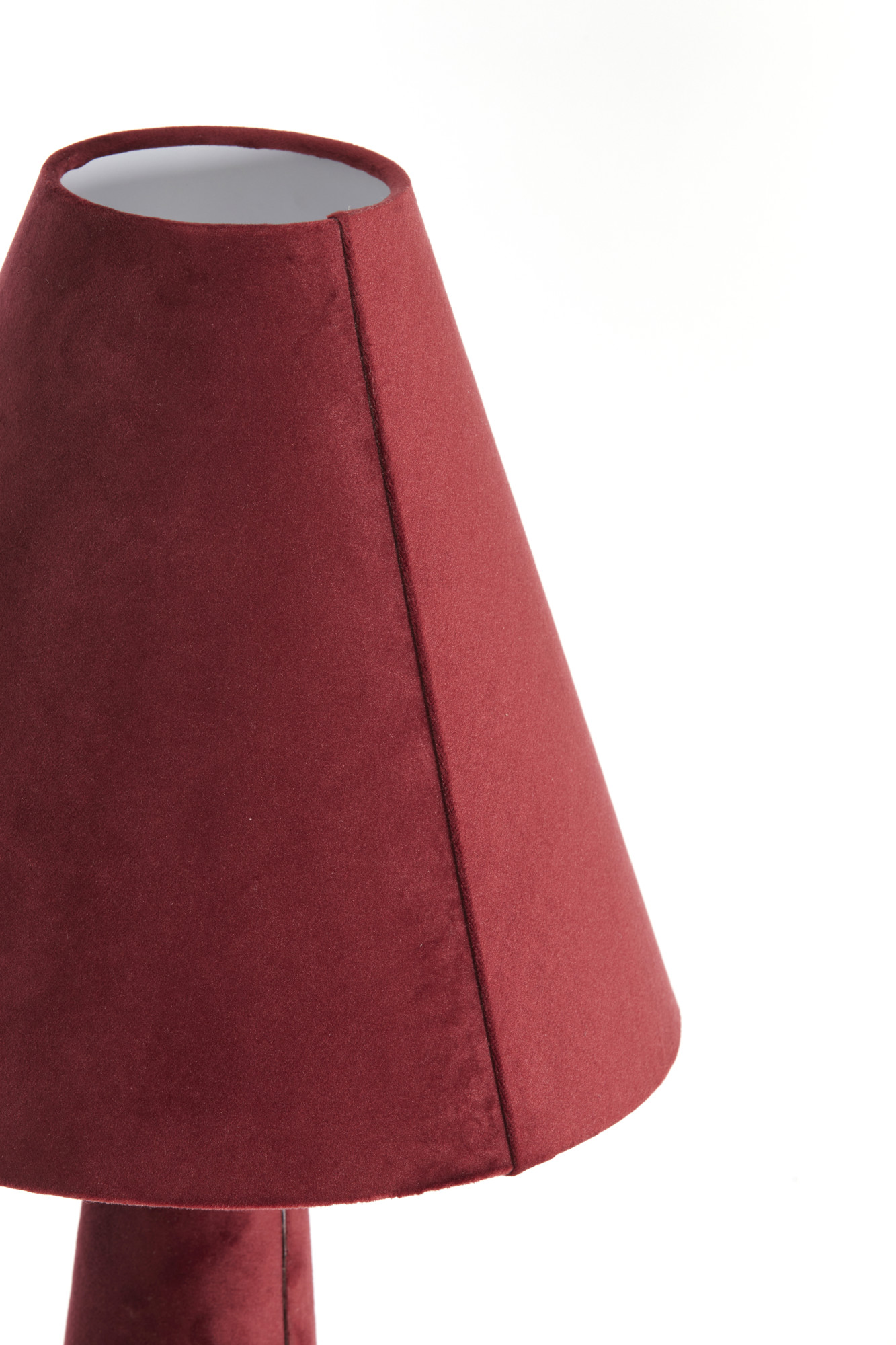 Lampe rouge en velours style rétro Light & Living Devia – Image 3