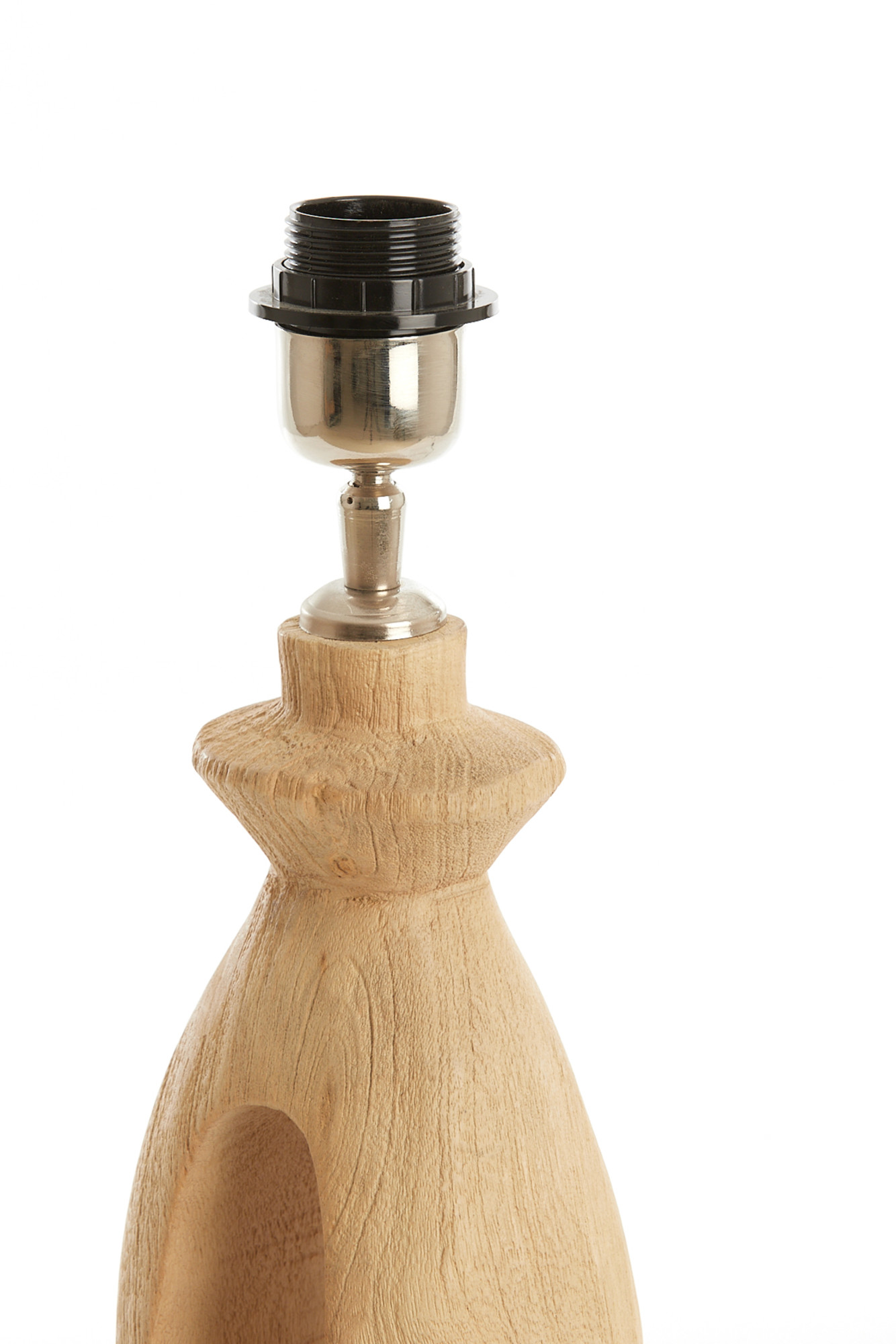 Sculpture de pied de lampe en bois Light & Living Django – Image 5