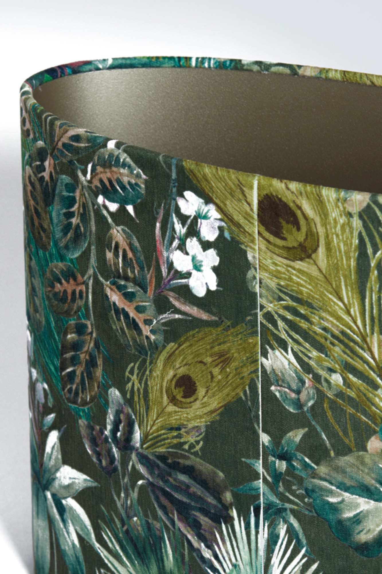 Abat-jour vert avec décoration de feuilles Light & Living Xenia Flora – Image 6