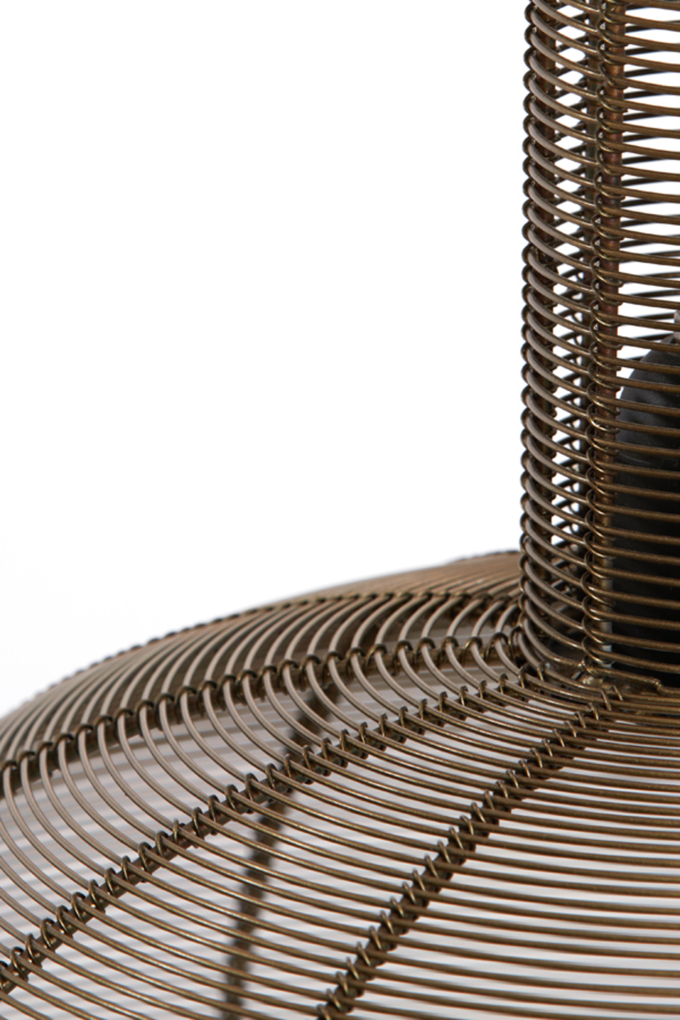 Suspension en rotin marron avec cadre métallique Light & Living Tartu – Image 5