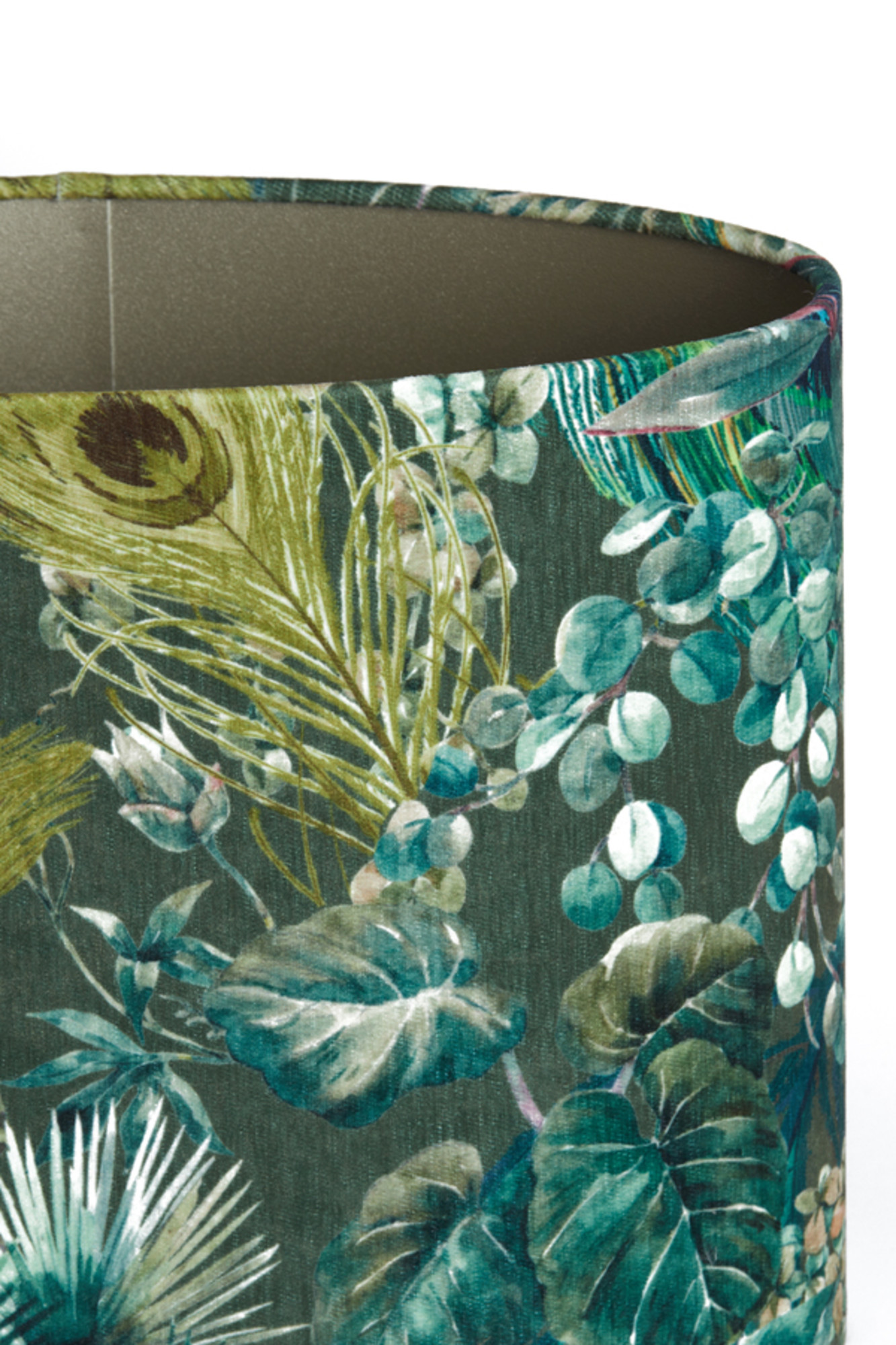 Abat-jour vert avec décoration de feuilles Light & Living Xenia Flora – Image 5