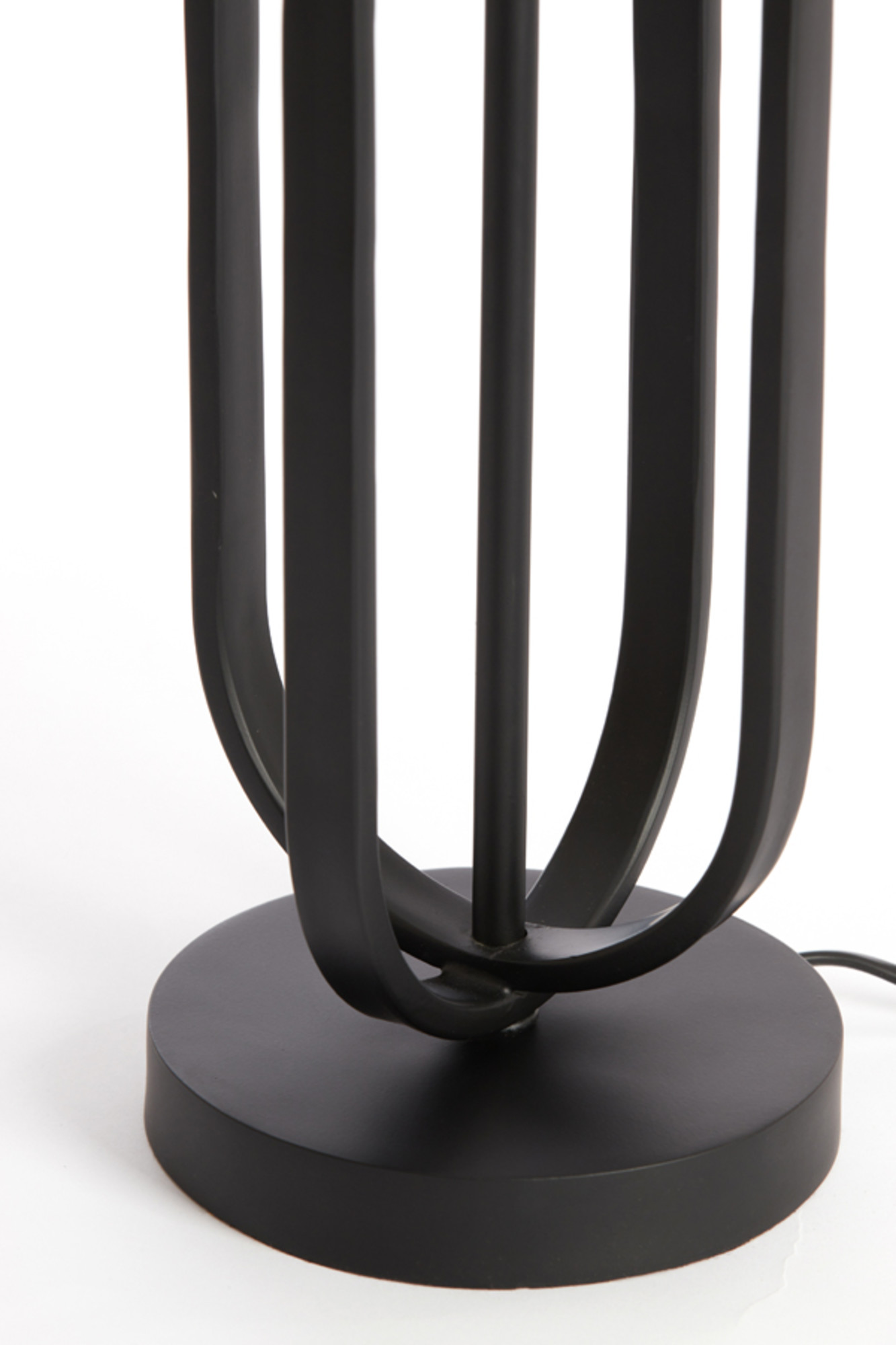 Socle de lampe en métal noir Light & Living Aster – Image 4