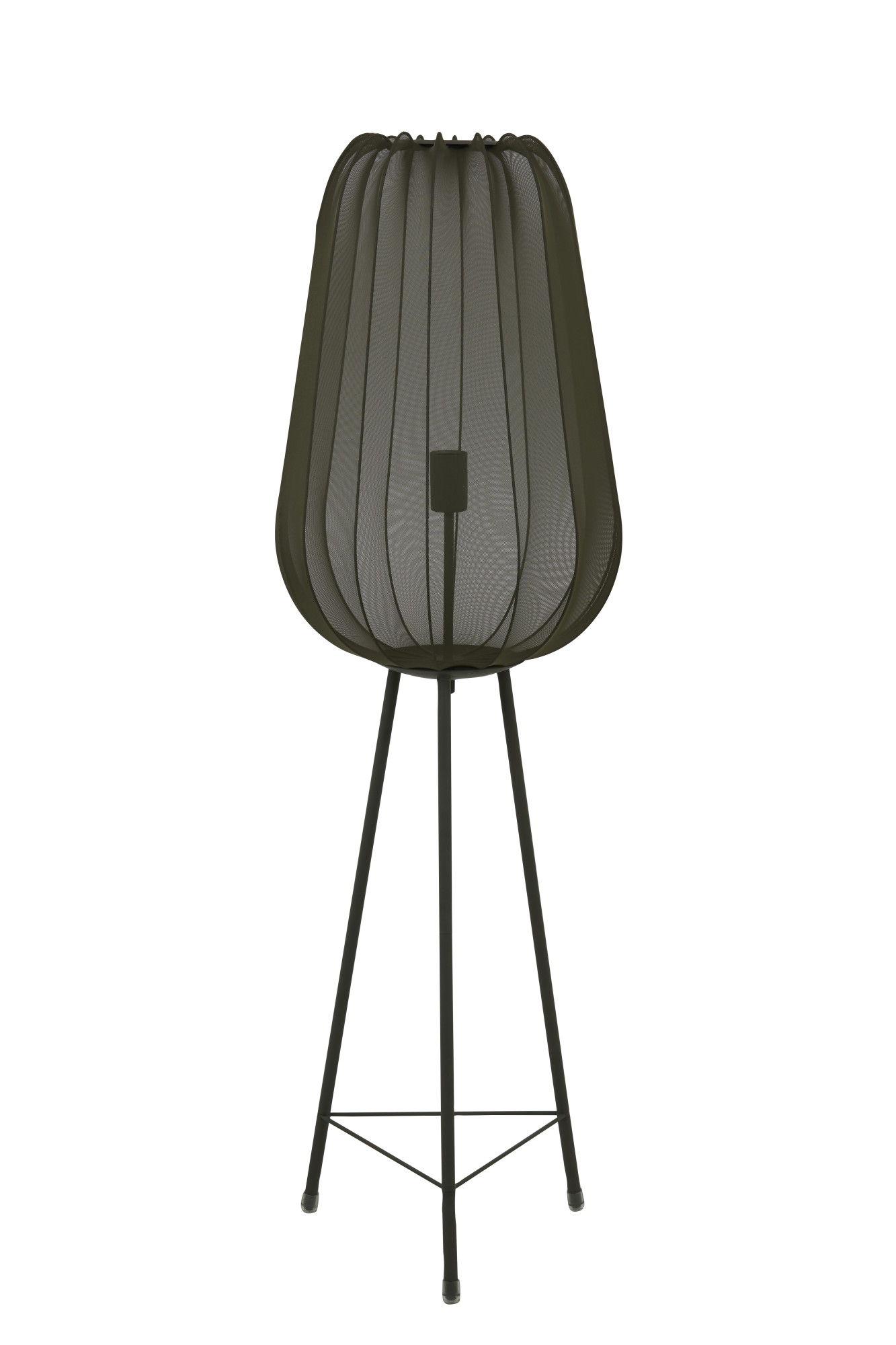 Lampadaire tissu noir Light & Living Plumeria – Image 3