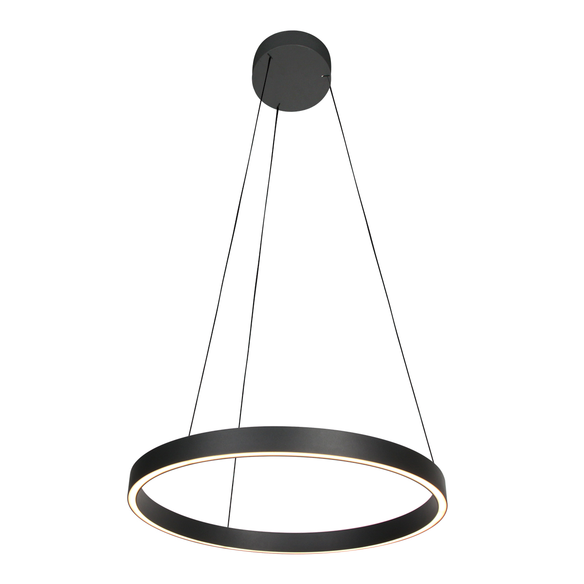 Suspension LED noire design réglable en forme d’anneau Steinhauer Mykty – Image 7