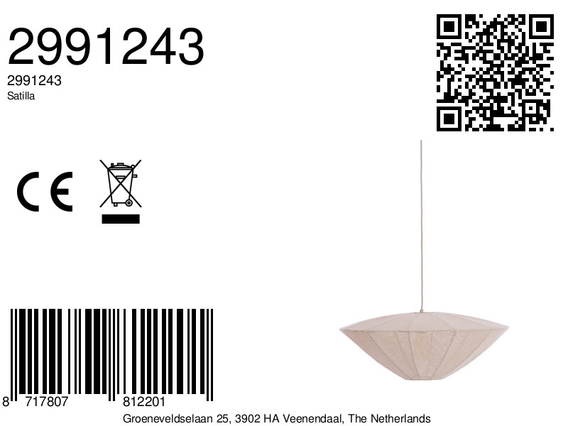 Suspension en osier naturel Light & Living Satilla – Image 6