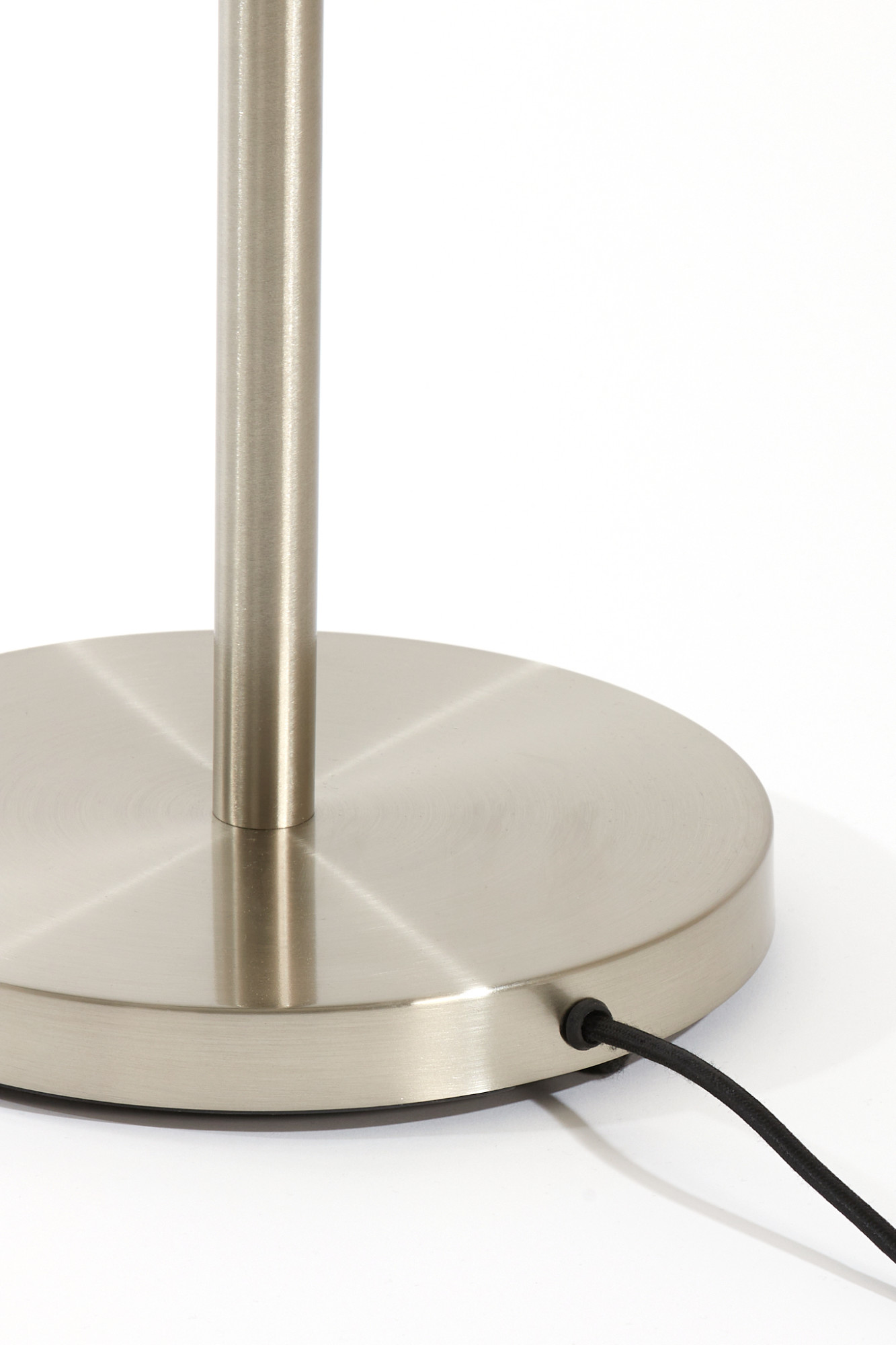 Pied de lampe en métal couleur argent Light & Living Washington – Image 5