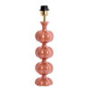 Pied rond rose pour lampe Light & Living Caldas