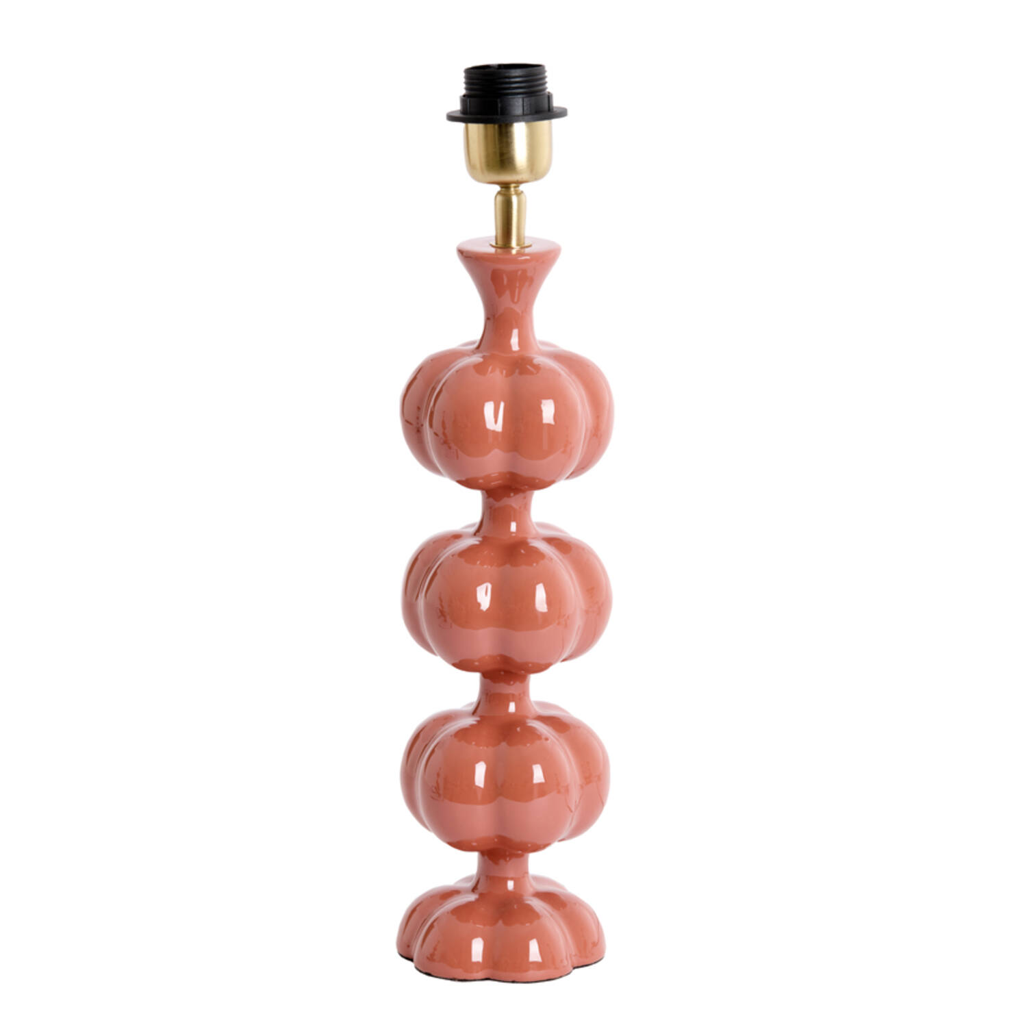 Pied rond rose pour lampe Light & Living Caldas