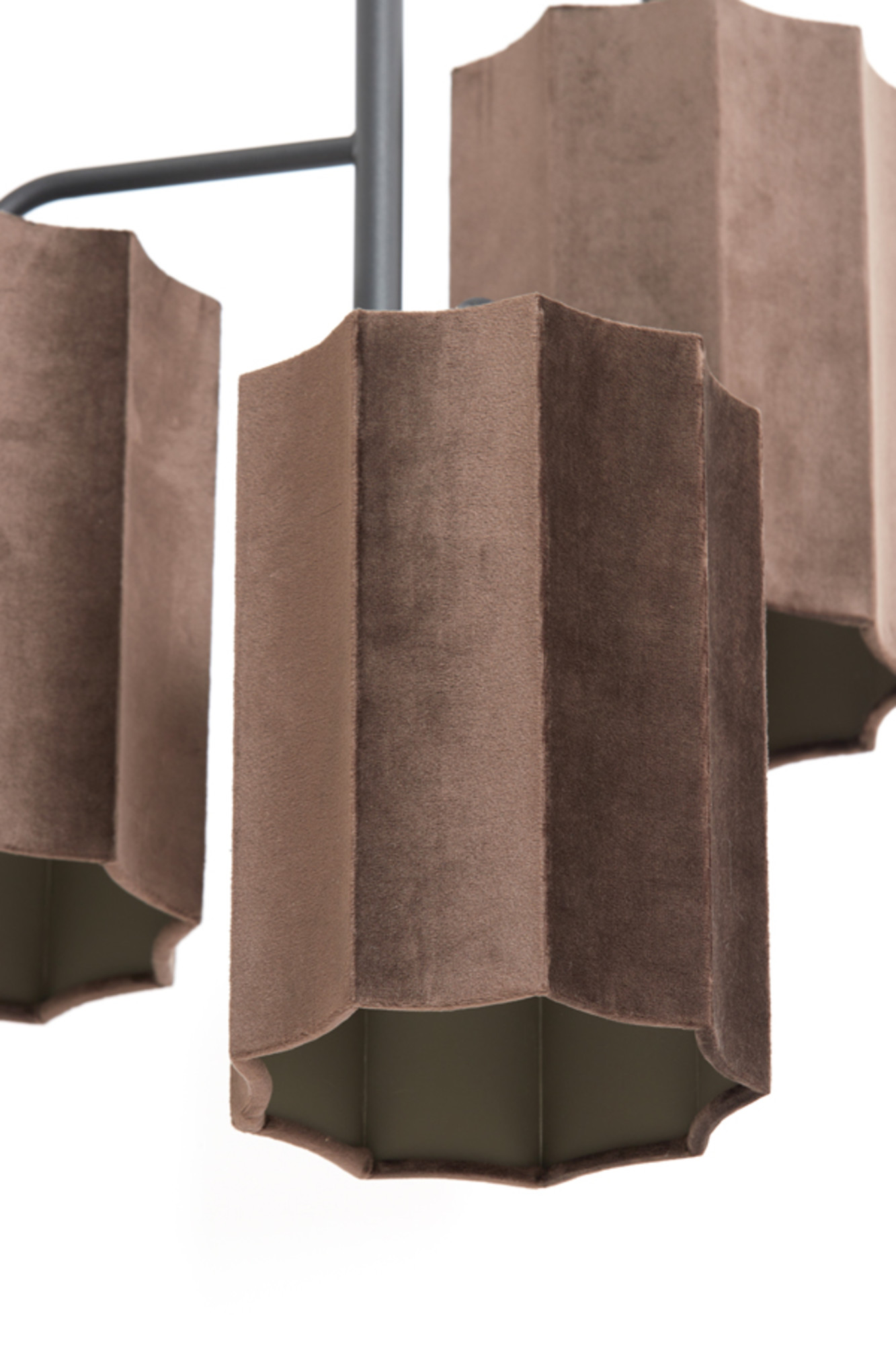 Suspension en velours marron Light & Living Edisa – Image 7