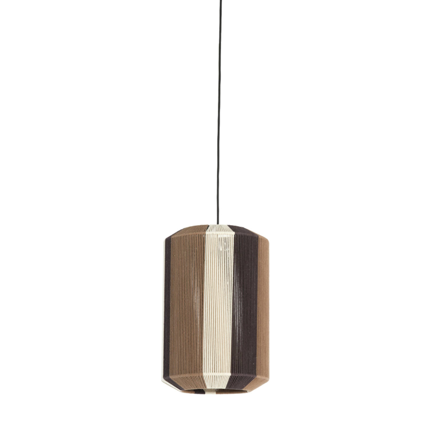 Suspension marron en carton Light & Living Kozana