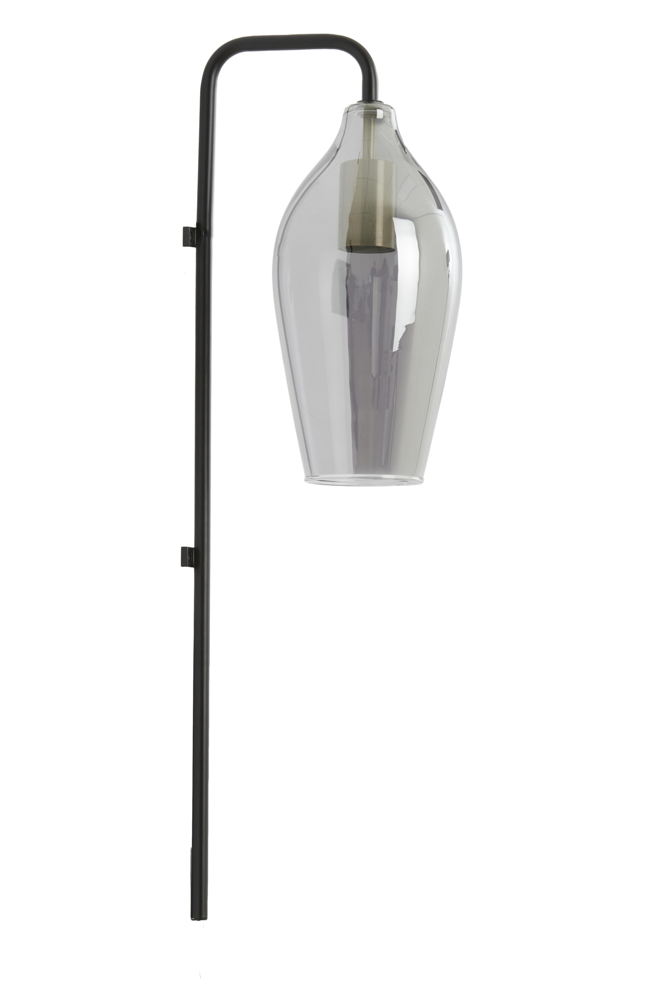 Abat-jour en verre avec détail en métal Light & Living Lukaro – Image 2