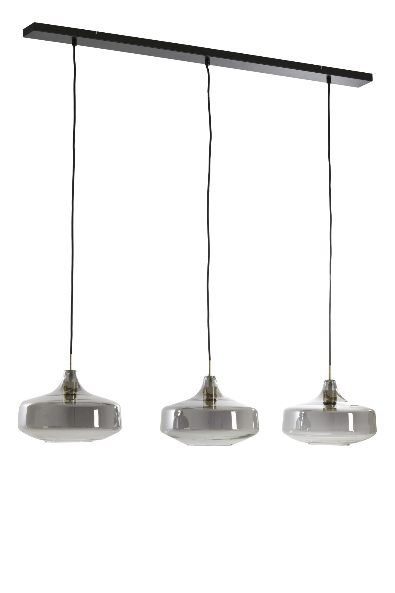 Suspension trio en verre gris Light & Living Solna – Image 3