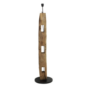 Piedestal de lampe en bois avec apparence naturelle Light & Living Karlovo