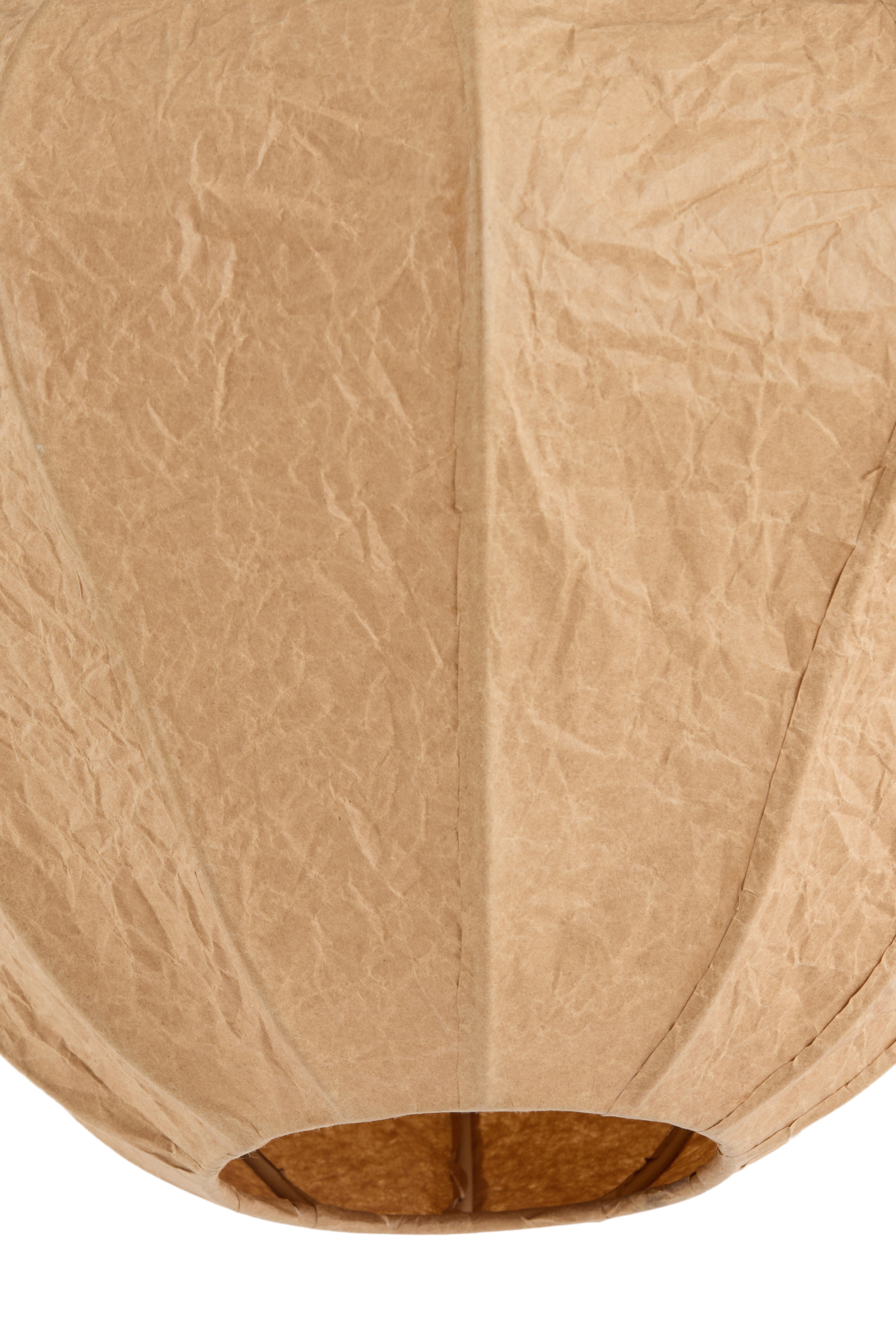 Suspension en papier beige à forme douce Light & Living Sukau – Image 5