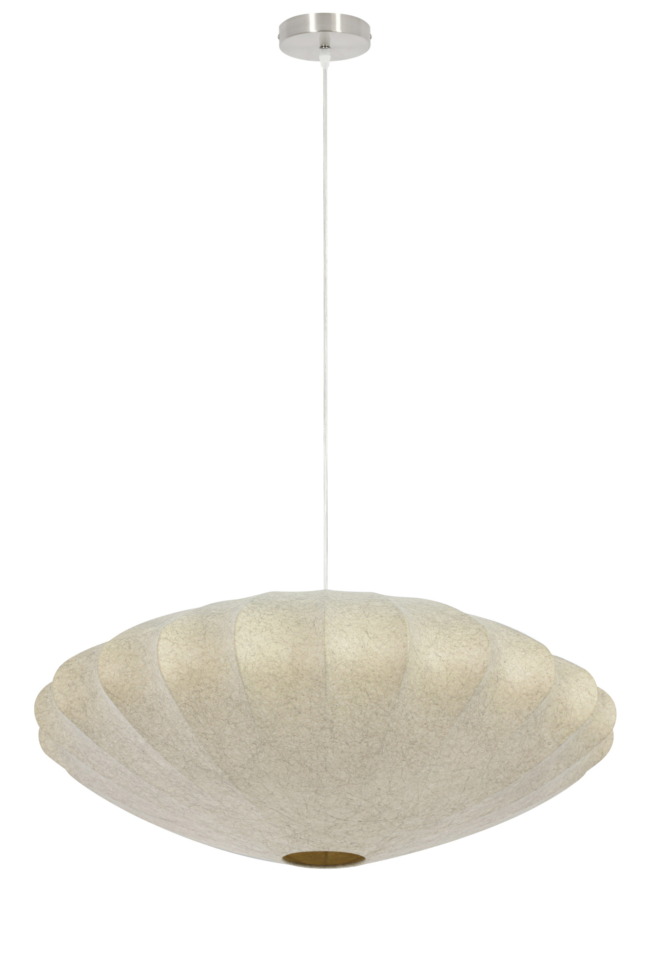 Suspension beige avec abat-jour textile Light & Living Fay – Image 2