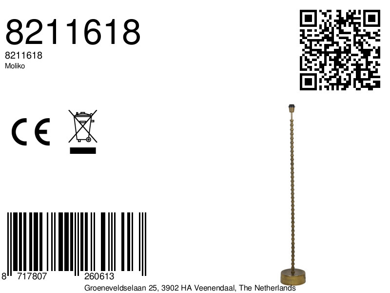 Lampadaires colorés pour votre intérieur Light & Living Moliko – Image 6