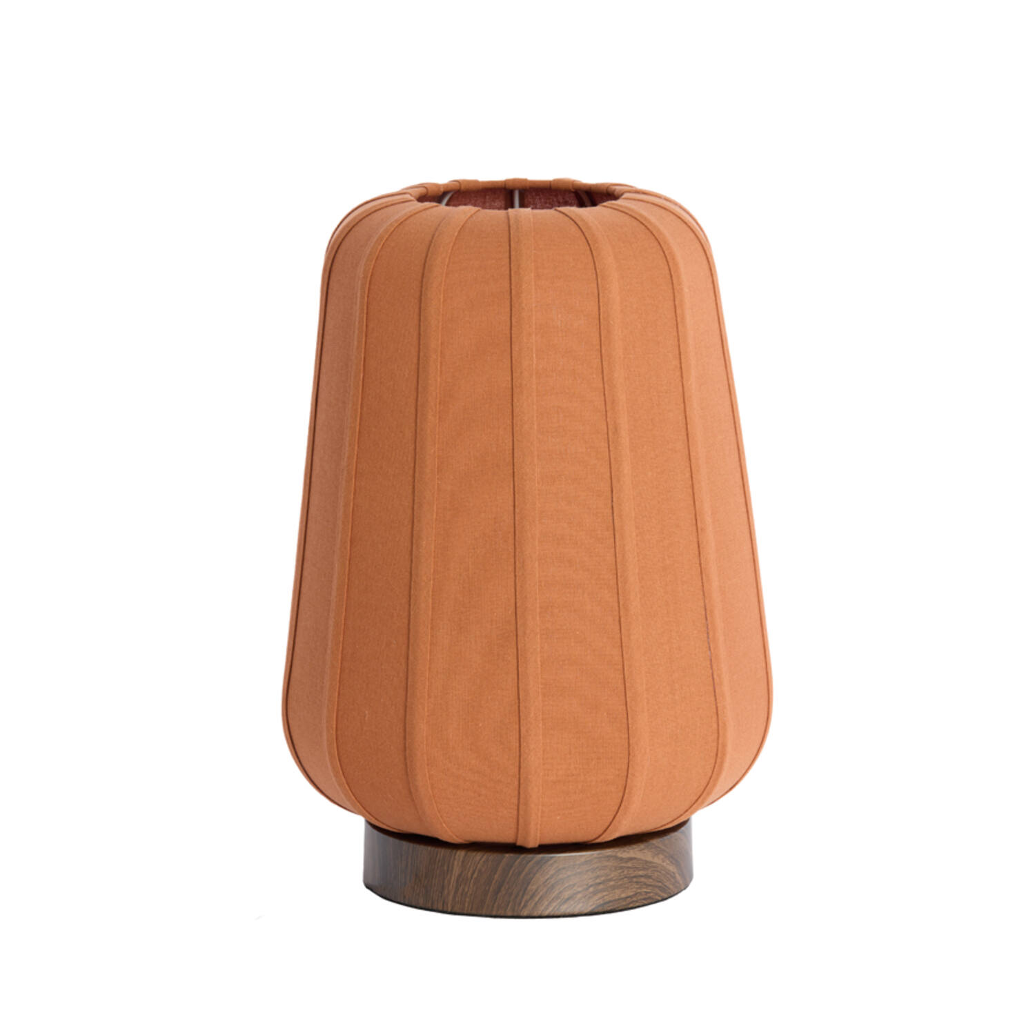 Lampe orange plissée Light & Living Bibury