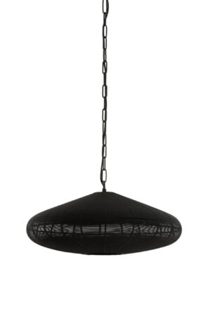 Alternative view of Suspension ovale noire au style moderne Light & Living Bahoto