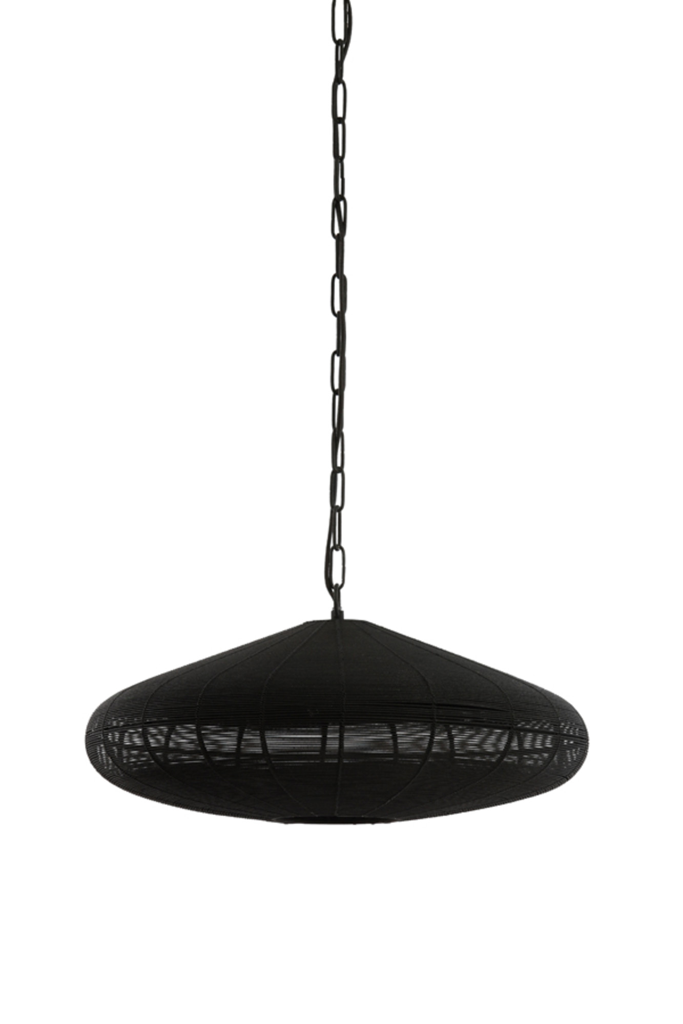 Suspension ovale noire au style moderne Light & Living Bahoto – Image 2