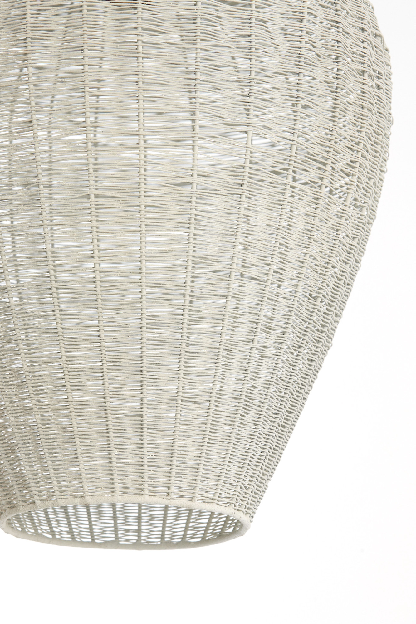 Suspension en rotin blanc cassé Light & Living Arriate – Image 3
