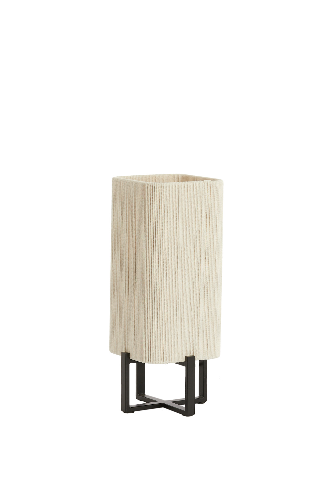 Petite lampe avec abat-jour rectangulaire beige Light & Living Wyn – Image 3