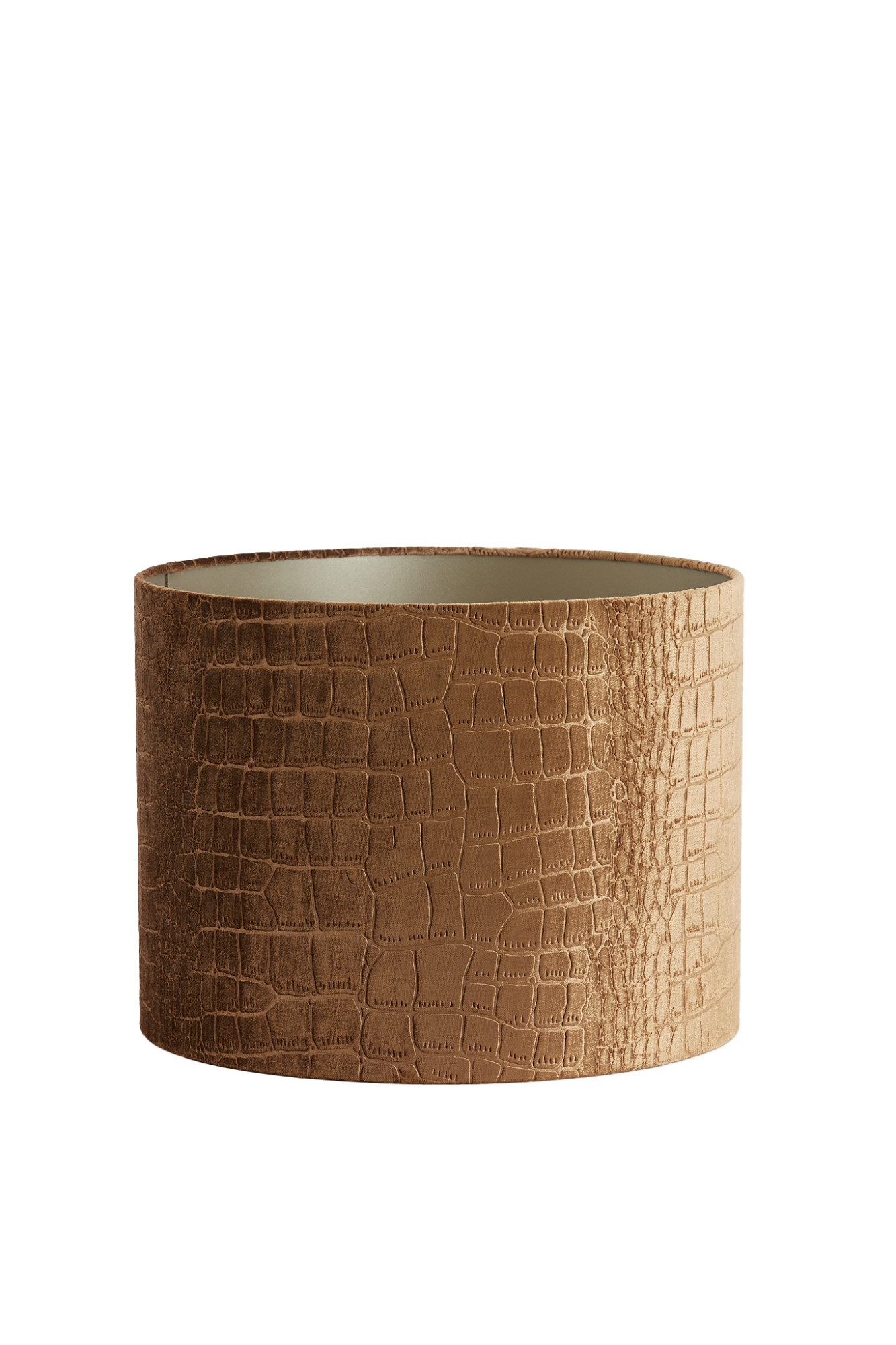 abat-jour en imprimé crocodile marron Light & Living Praya – Image 2