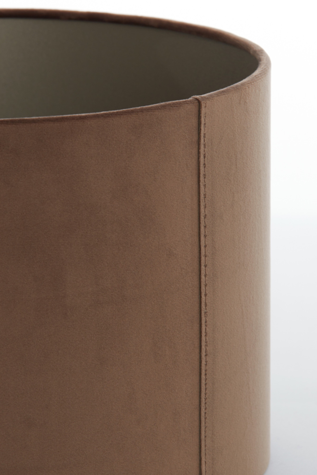 Abat-jour cylindrique en marron Light & Living Velours – Image 5