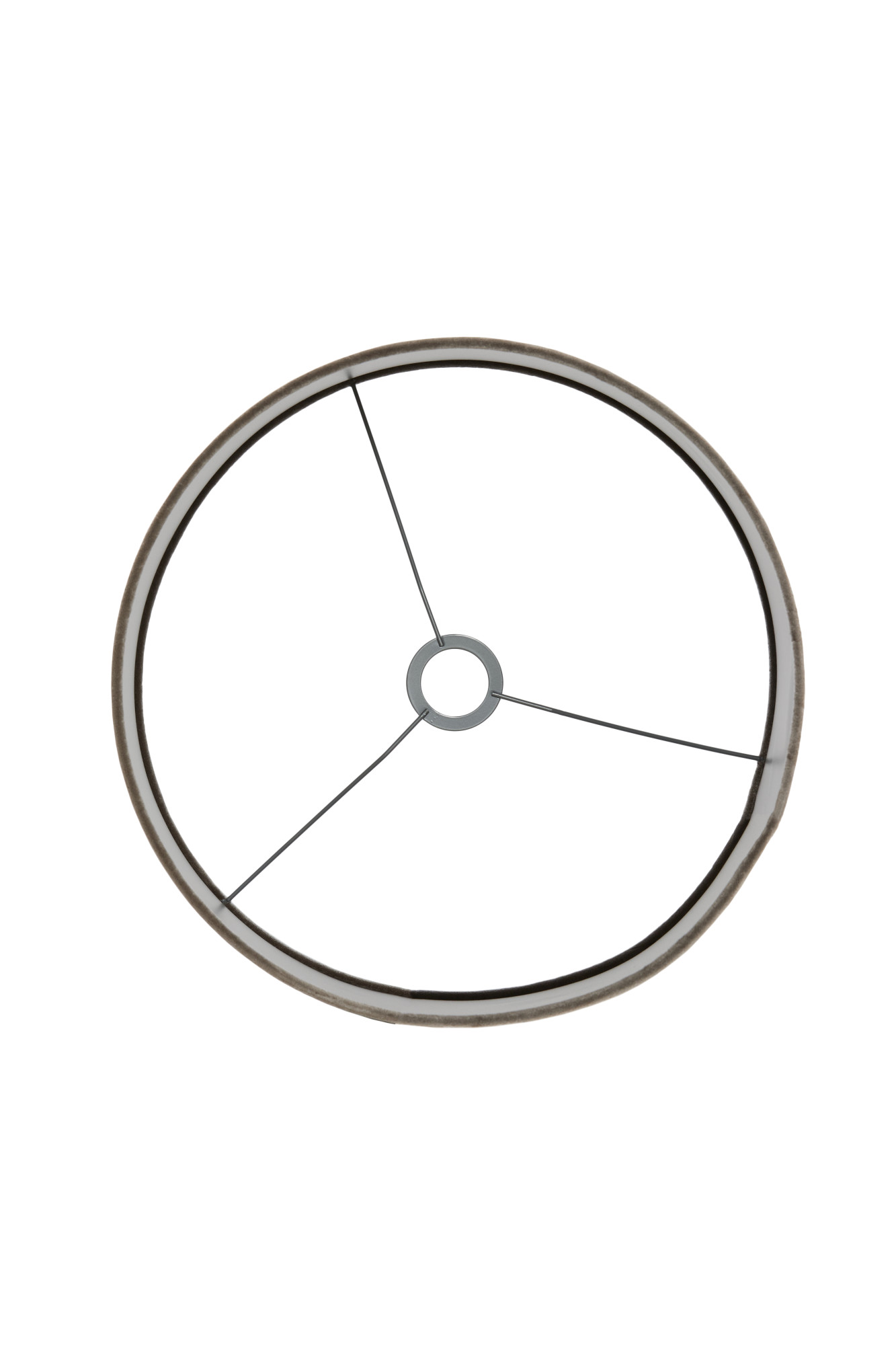 Abat-jour en velours taupe cylindrique Light & Living Palata – Image 5