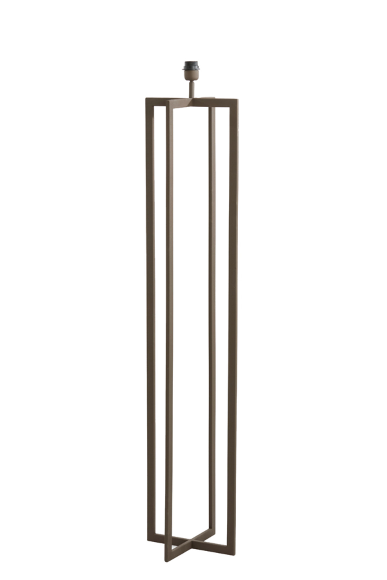 Piedestal de lampe longue carrée argentée Light & Living Mace – Image 2