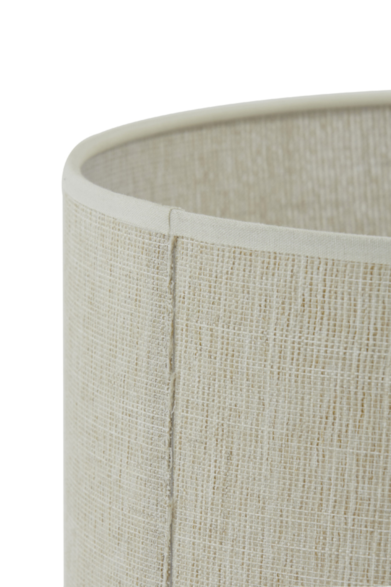 Abat-jour cylindrique en tissu beige Light & Living Breska – Image 7
