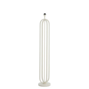 Piedestal de lampe en métal moderne blanche Light & Living Aster