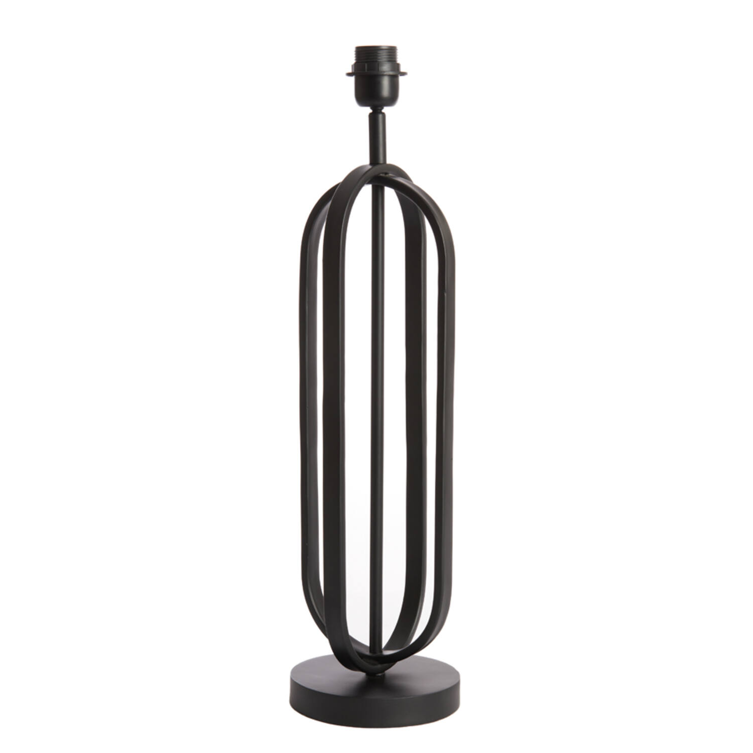 Socle de lampe en métal noir Light & Living Aster