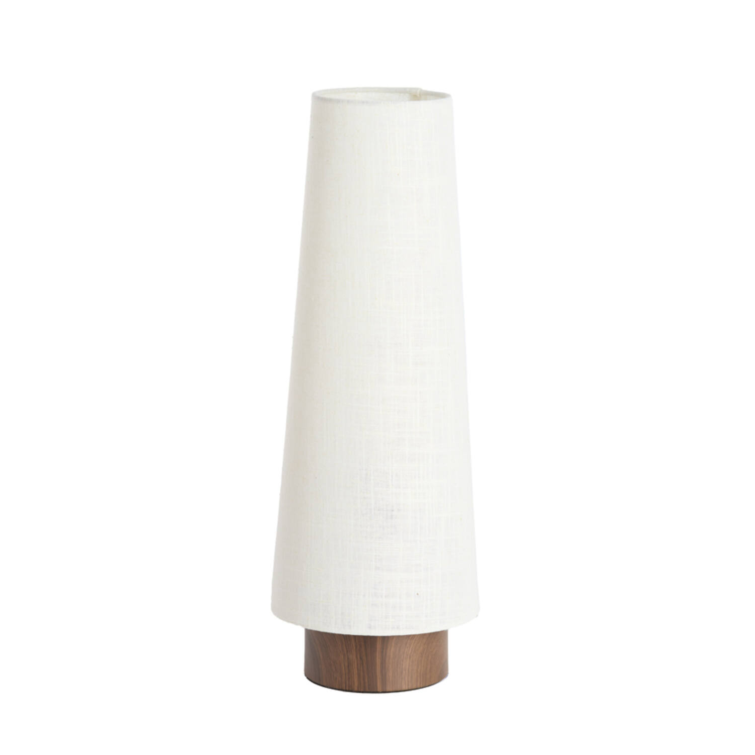 Lampe blanche conique en tissu Light & Living Howie