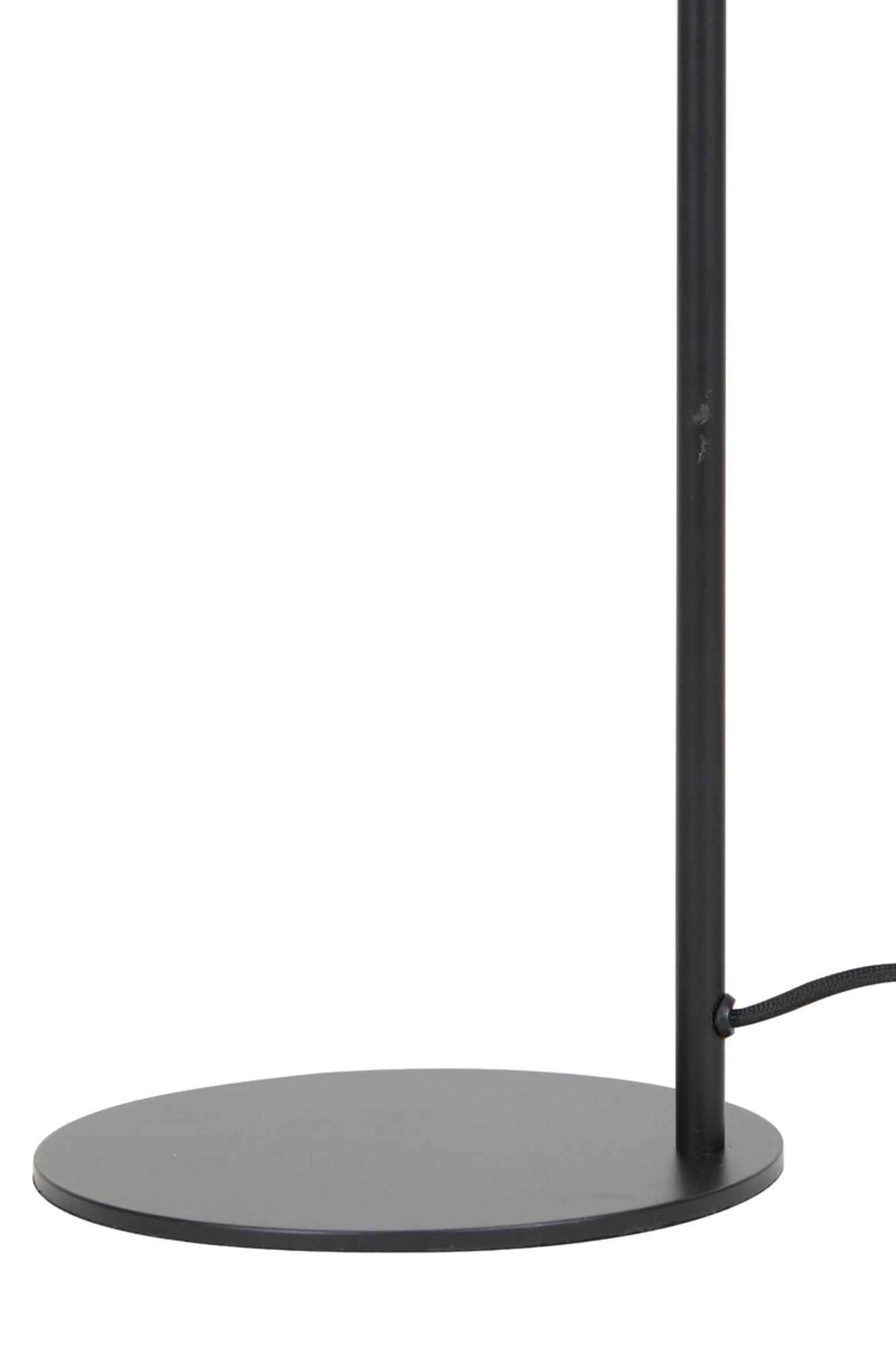 Lampadaire en verre et métal noir Light & Living Lekar – Image 7