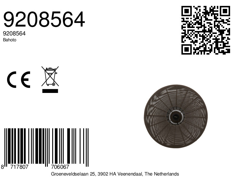 Suspension ronde en fil noir Light & Living Bahoto – Image 8