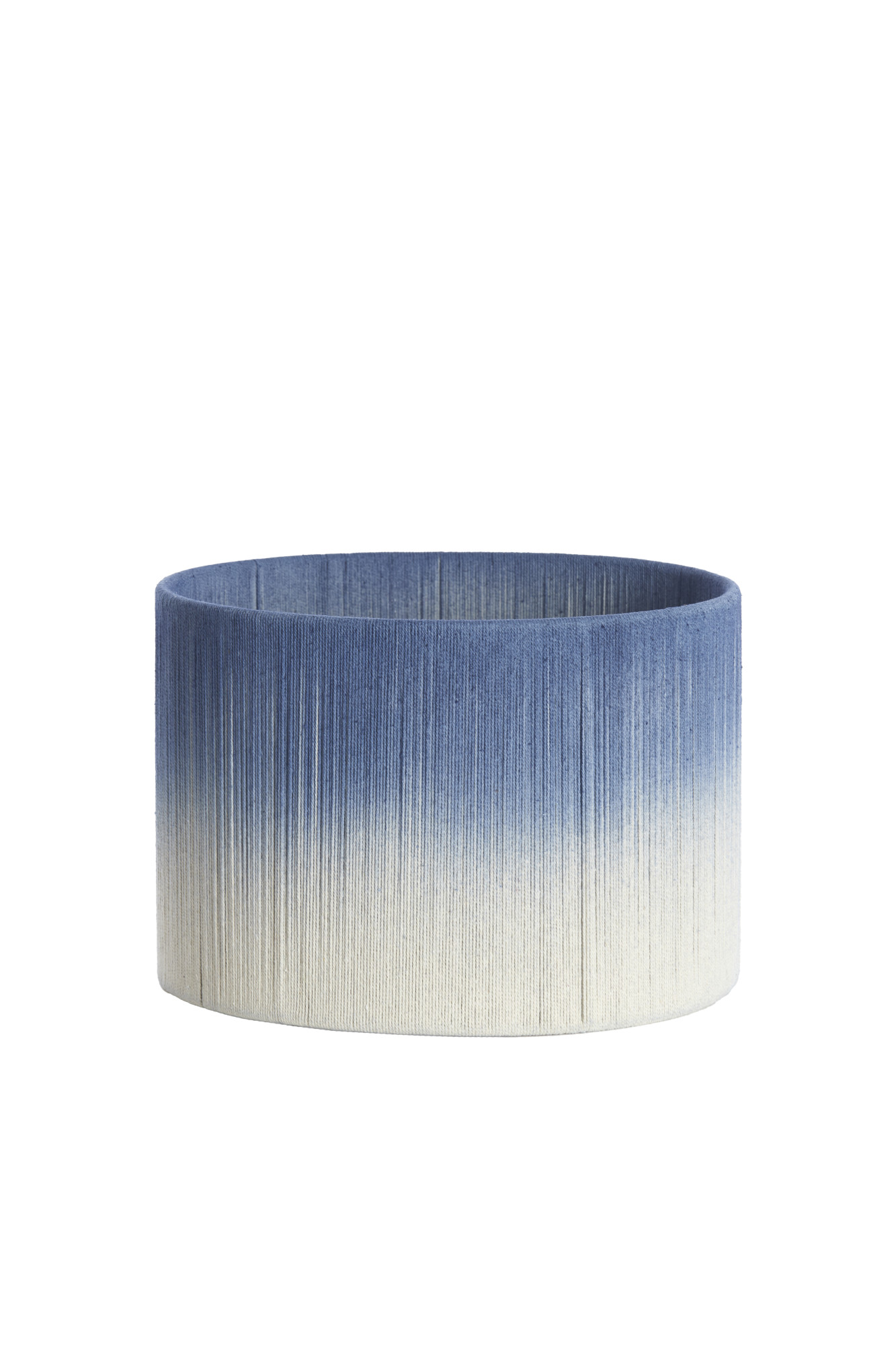 Abat-jour bleu dégradé de forme cylindrique Light & Living Tossa – Image 2
