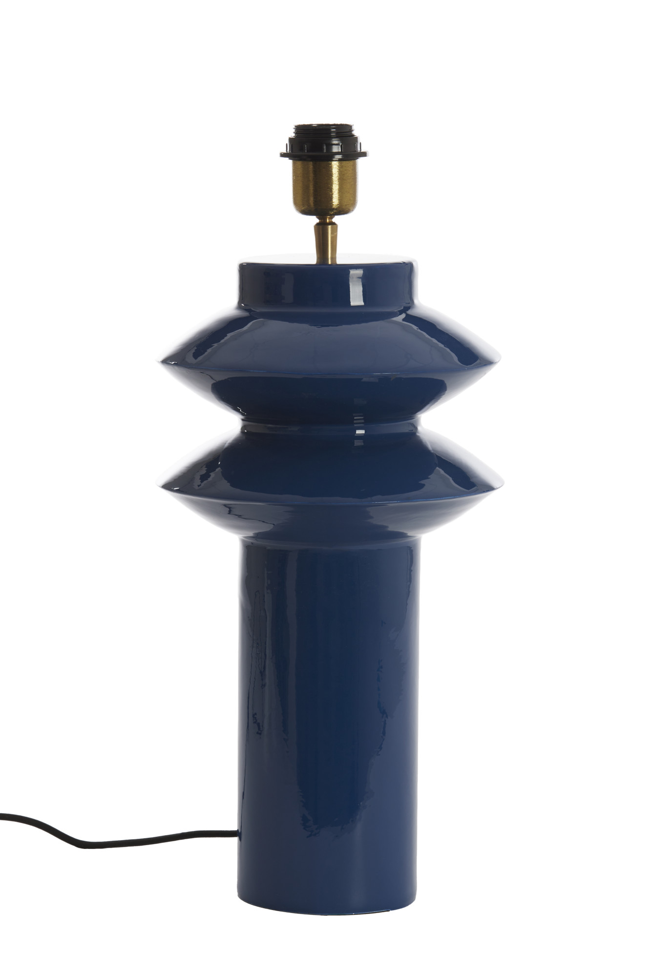 Socle de lampe en céramique bleue Light & Living Petch – Image 2