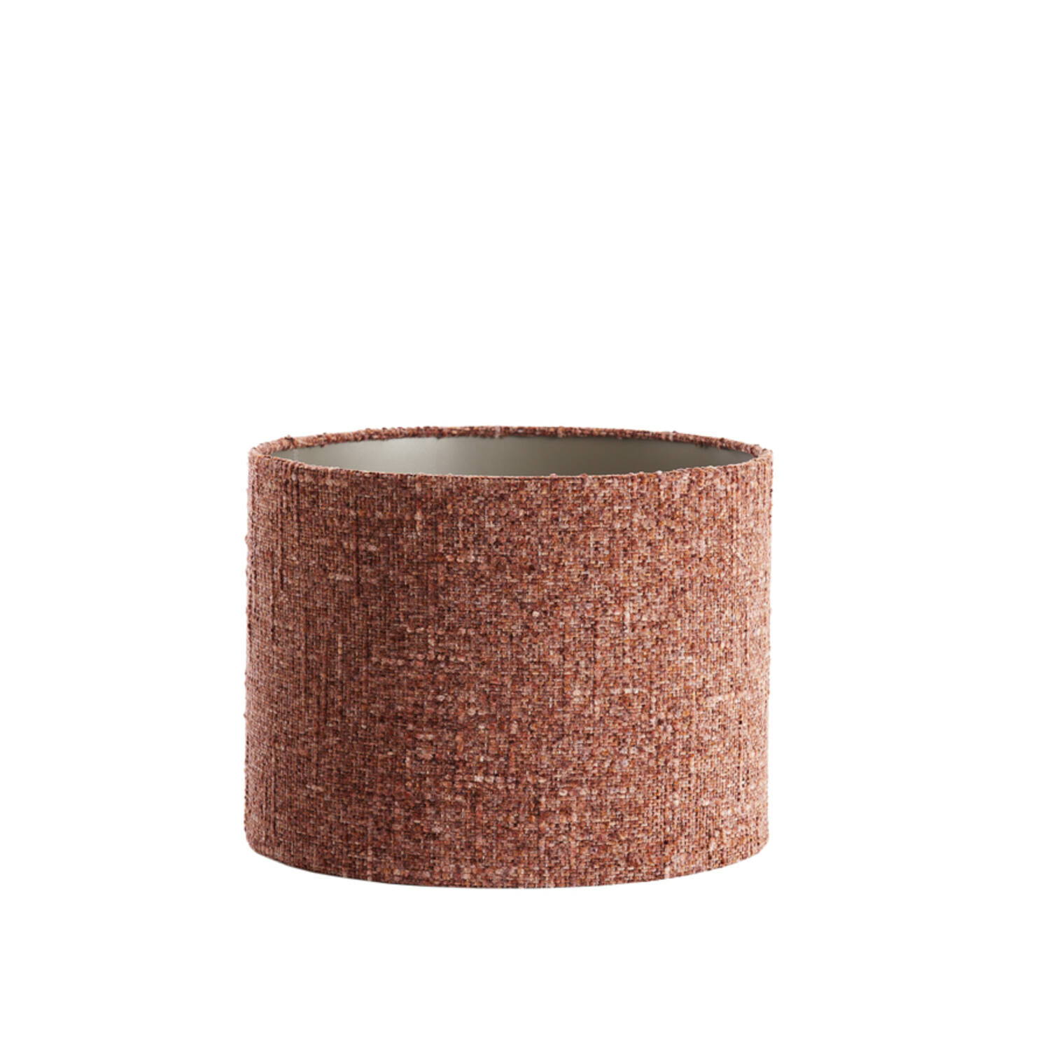 Abat-jour en tissu couleur terracotta Light & Living Osire