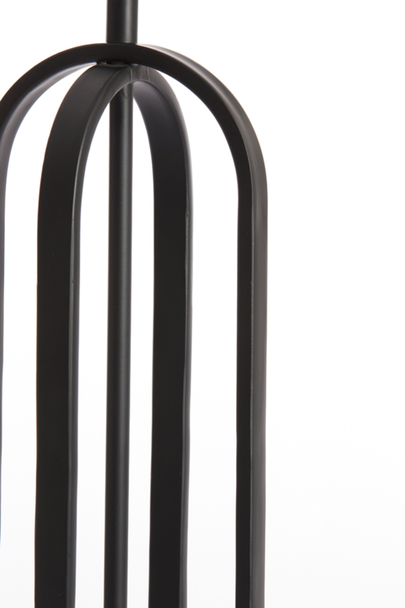 Socle de lampe en métal noir Light & Living Aster – Image 5