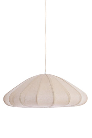 Alternative view of Suspension plissée en tissu beige Light & Living Cesano