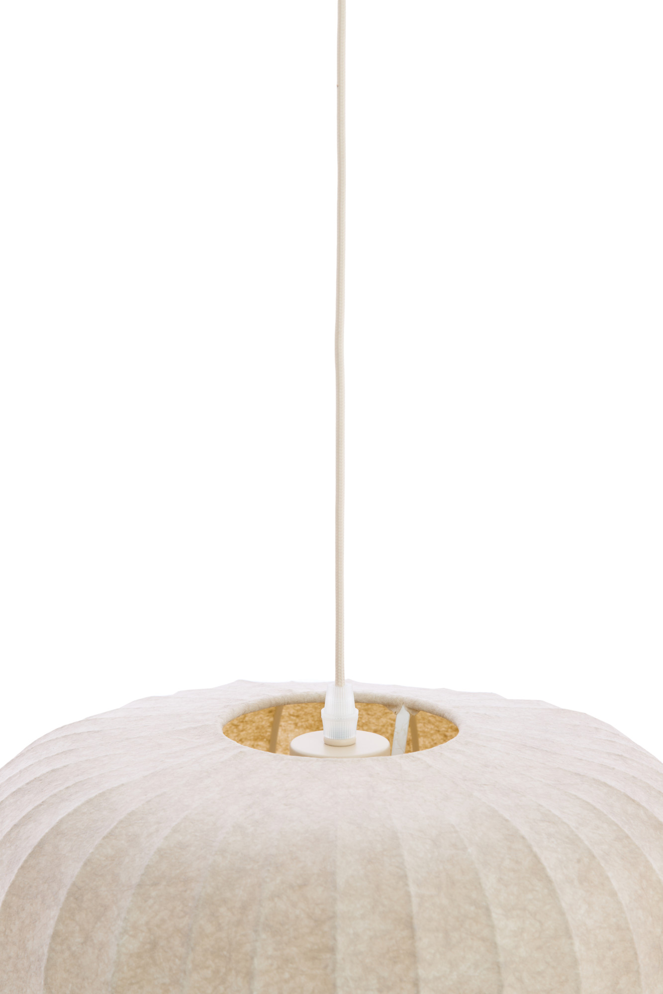 Suspension en tissu crème avec ambiance chaleureuse Light & Living Lexa – Image 5