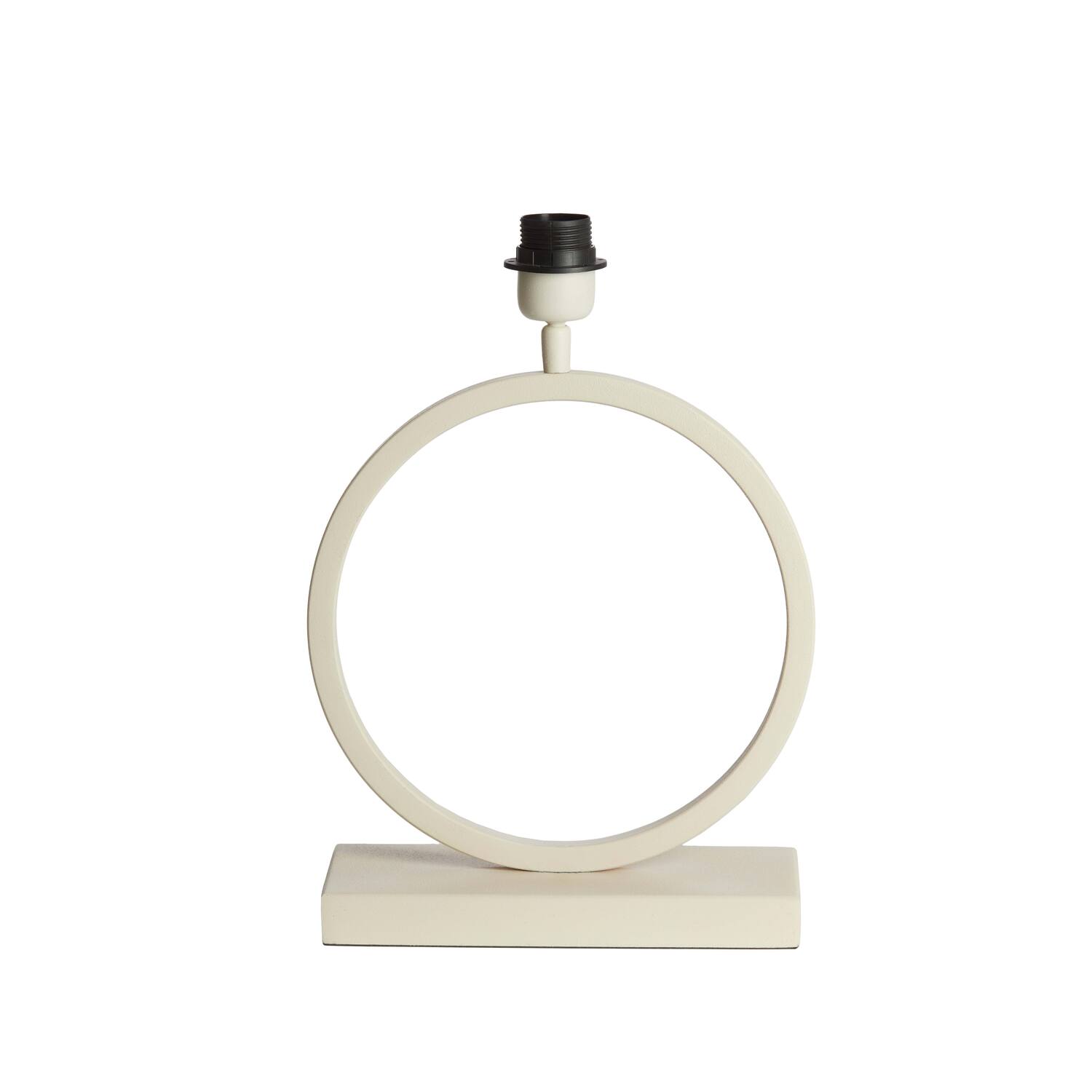 Pied de lampe tendance beige en forme de cercle Light & Living Liva