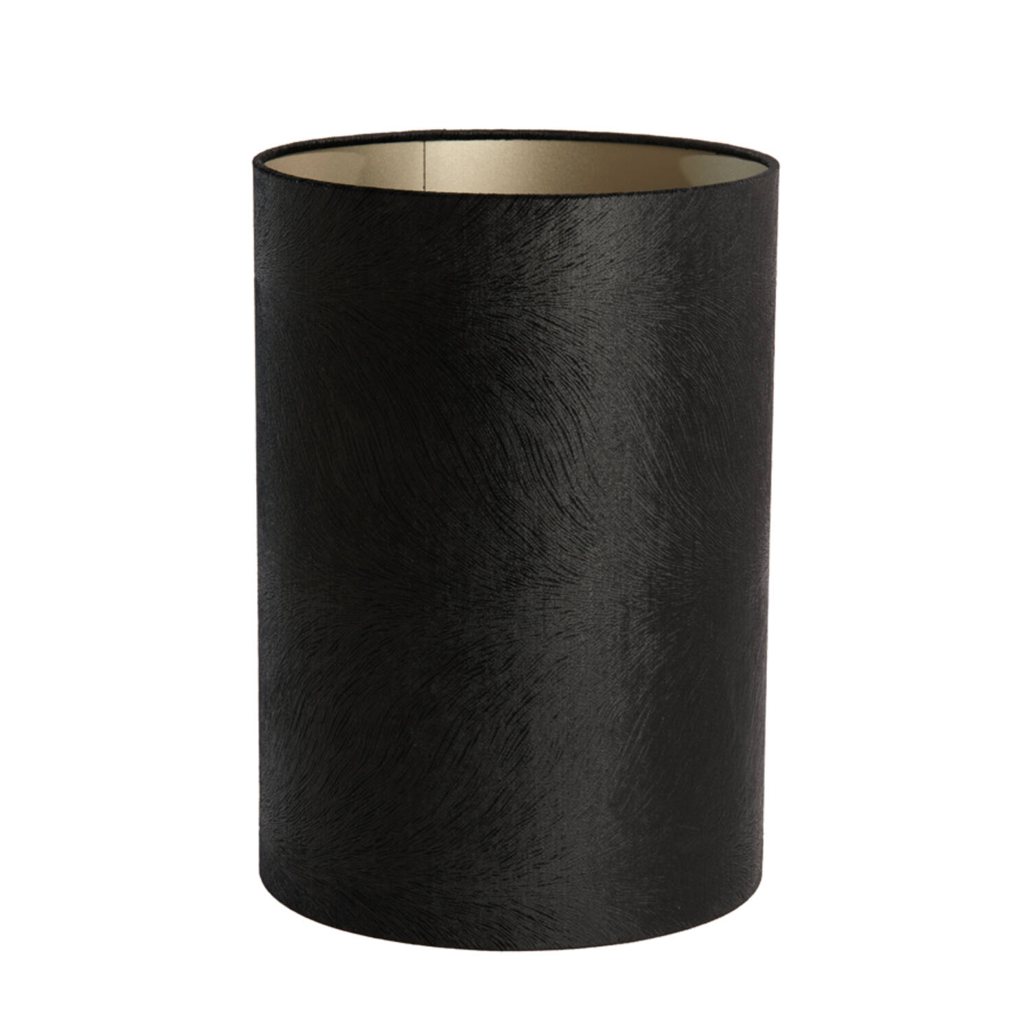 Abat-jour cylindrique noir Light & Living Lubis