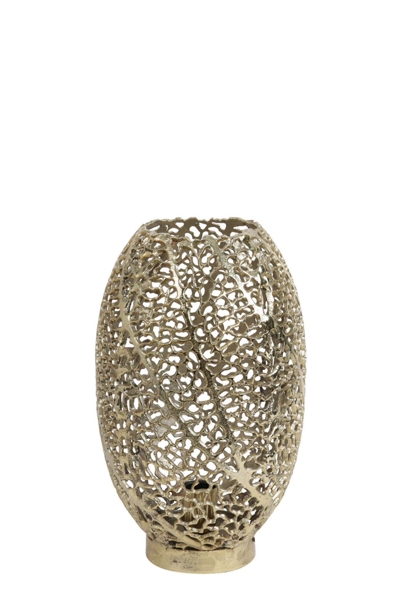 Lampe de table dorée ajourée Light & Living Sinula – Image 2