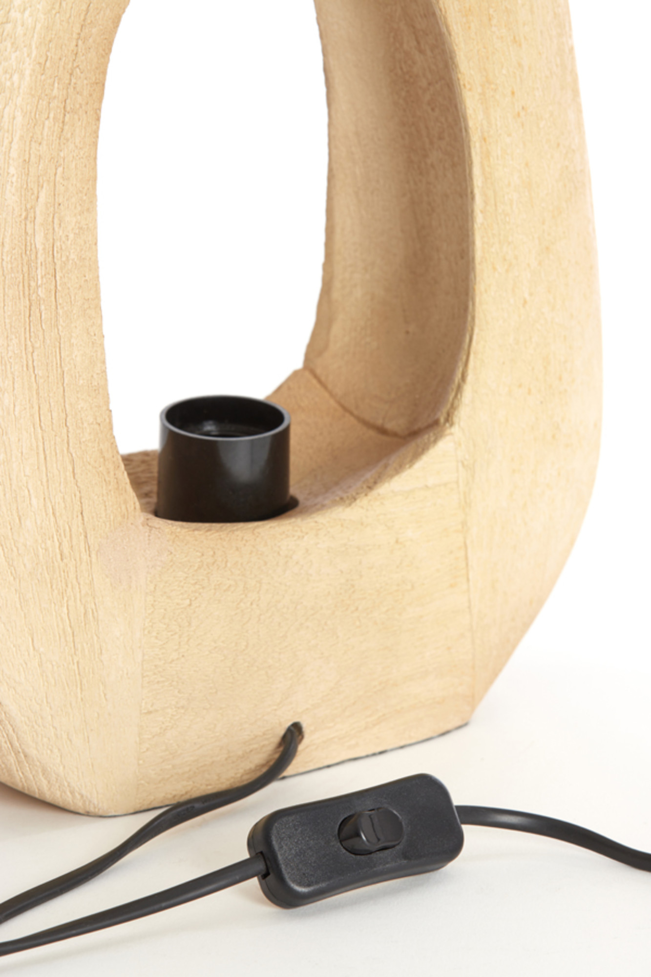 Socle de lampe en bois ovale Light & Living Kelafo – Image 8