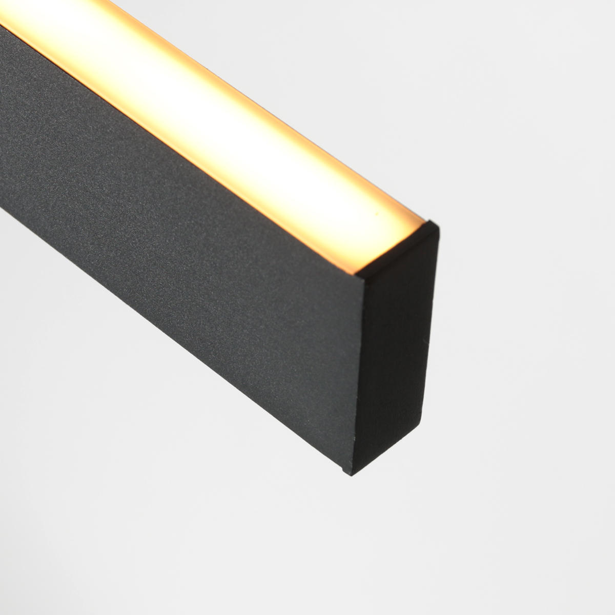 Suspension noire design avec éclairage haut et bas Mexlite BrightLine – Image 3