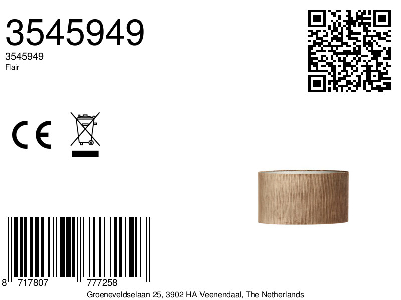 Abat-jour en velours doré pour l'ambiance Light & Living Flair – Image 8