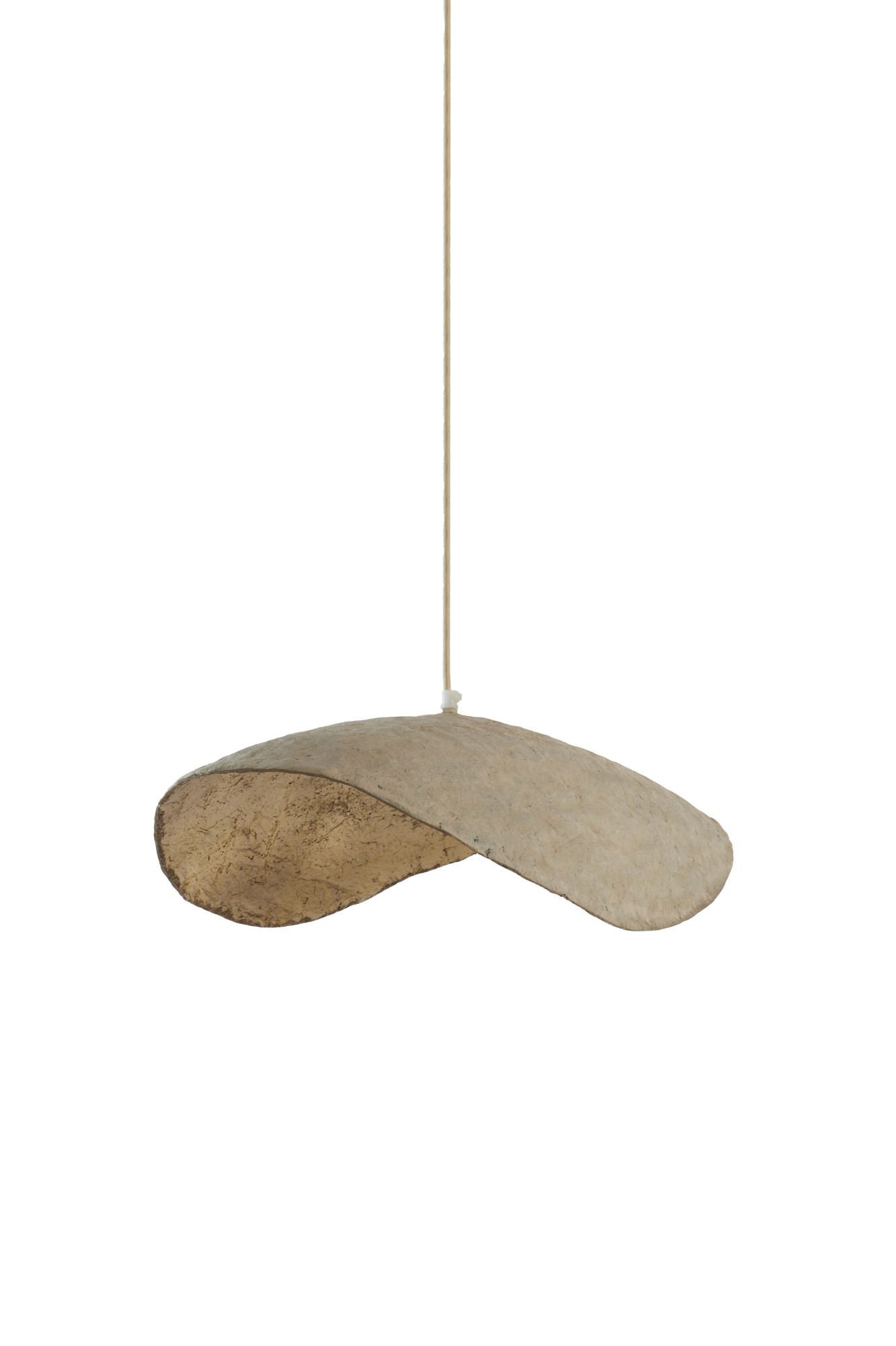 Suspension organique compacte en beige Light & Living Lonia – Image 2