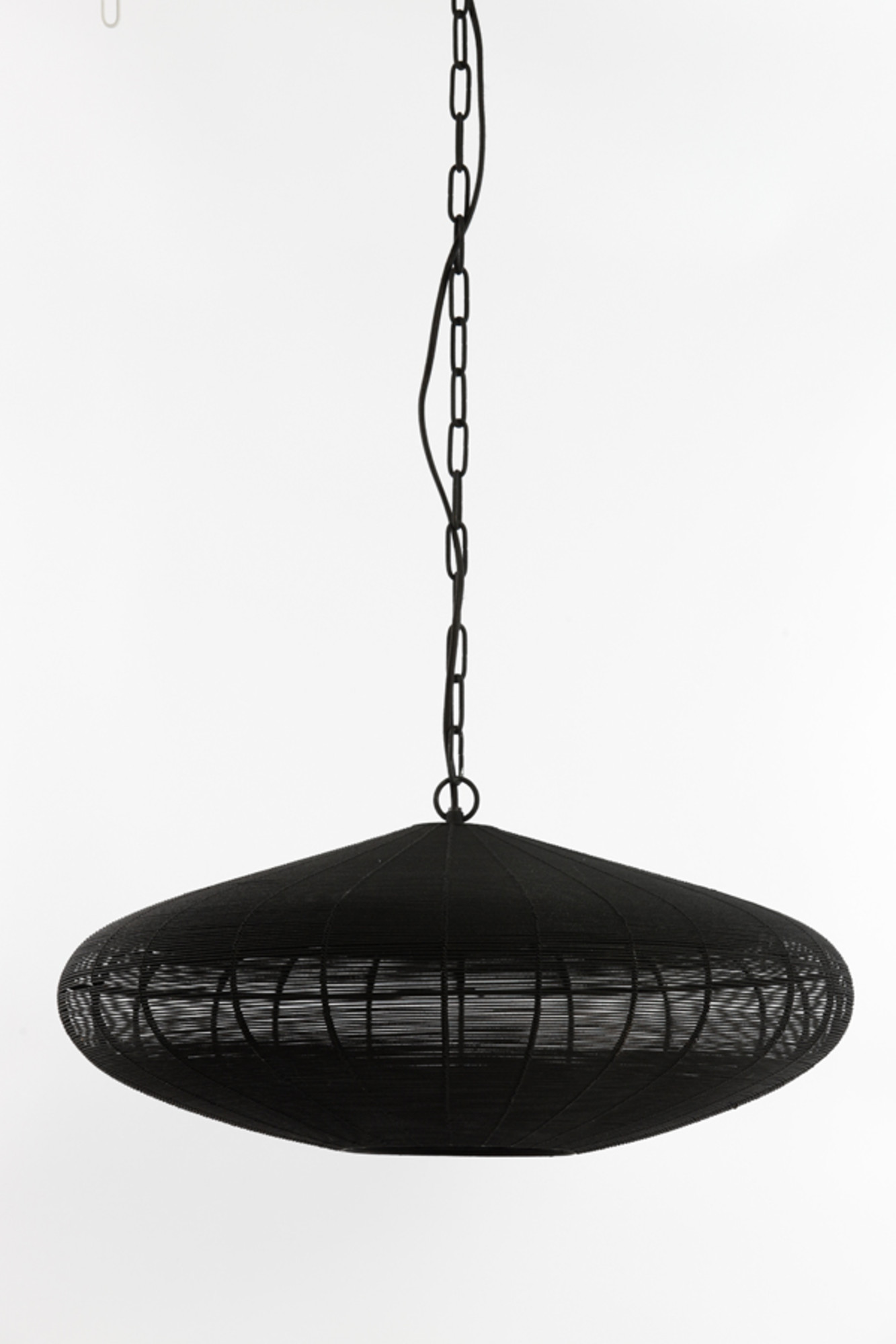 Suspension ovale noire en fil Light & Living Bahoto – Image 2
