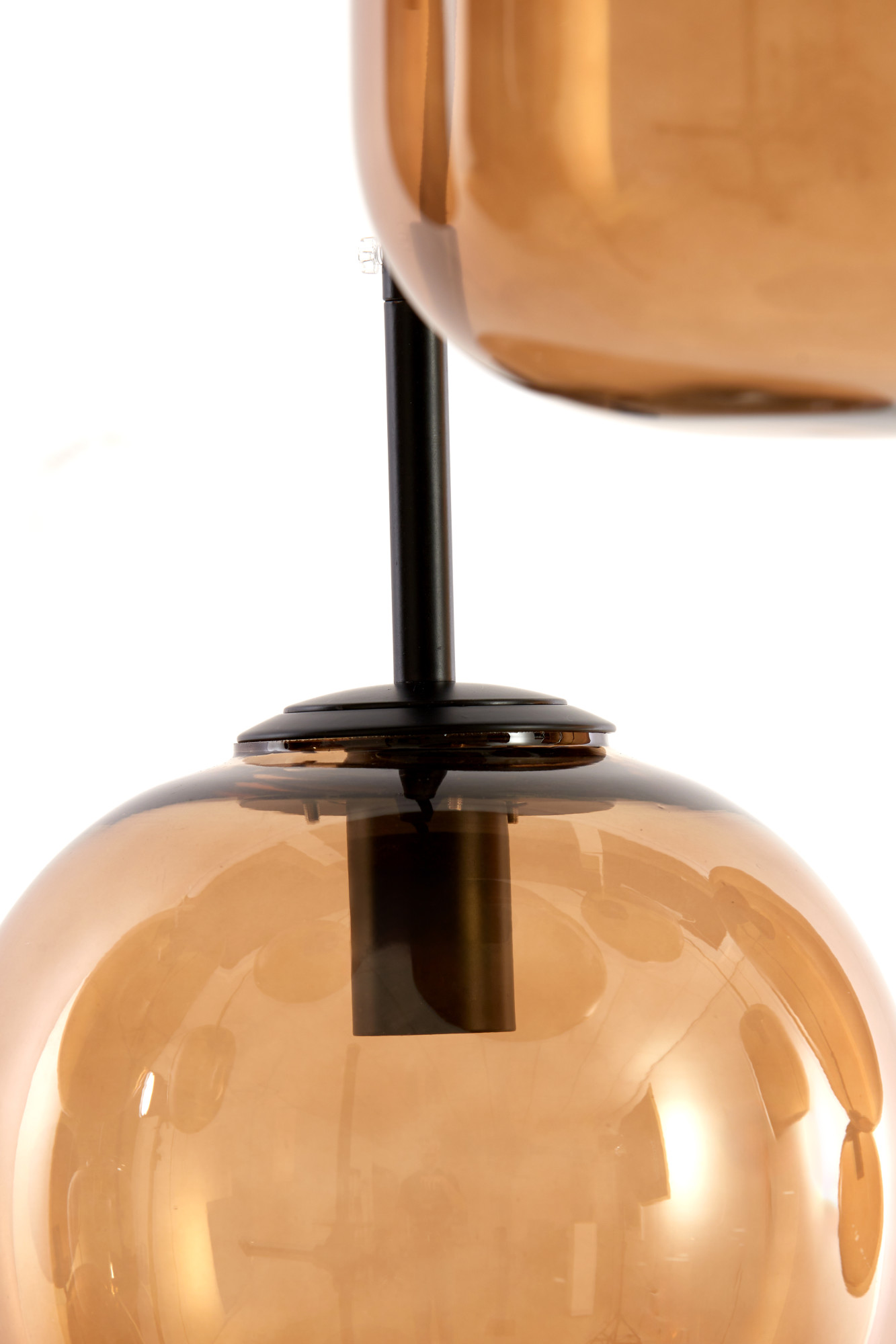 Suspension en verre couleur ambre Light & Living Mezza – Image 8